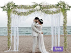 Artificial Baby Breath Flower Vines, Babys Breath Artificial Flowers Real Touch Faux Gypsophila Hanging Fake Baby's Breath Garlands for Wedding and Baby Shower Decor 2Pcs 5.8ft（Purple） - Image 5