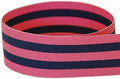 USA | American Made 1-1/2" Hot Pink & Navy Blue Taffy Striped Grosgrain Ribbon - 50 Yards by TheRibbonFactory%C2%AE
