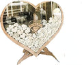 jinfu Custom Transparent Heart Alternative Rustic Wedding Guest Book,Wedding Guest Book Alternative Wedding Decor Drop Heart Guestbook,Personalized Wedding Guest Book (no Wood Box,15 x25cm 30heart) by Unknown