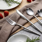 WILLIFE 300 Pcs Silver Plastic Silverware, Heavy Duty Plastic Silverware - Image 3