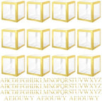 Thyle 12 Pcs Baby Balloon Boxes with 99 Letters for Baby Shower, Gold by Thyle