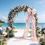 Giant Pink Bow Decor, 16 x 85in Christmas Tree Topper Bow, Oversized Hanging Bow with Long Streamers, Large Bow for Entrance Wall Backdrop Wedding Birthday Bridal Shower Home Decor Coquette Room Decor - Image 7