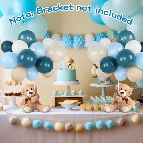 Bear Baby Shower Decorations, 185 Balloon Kit,Blue,White - Image 4