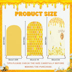 3 Pcs Honey Bee Arch Backdrop Covers Honey Theme Stretchy Backdrop Cover - Image 2
