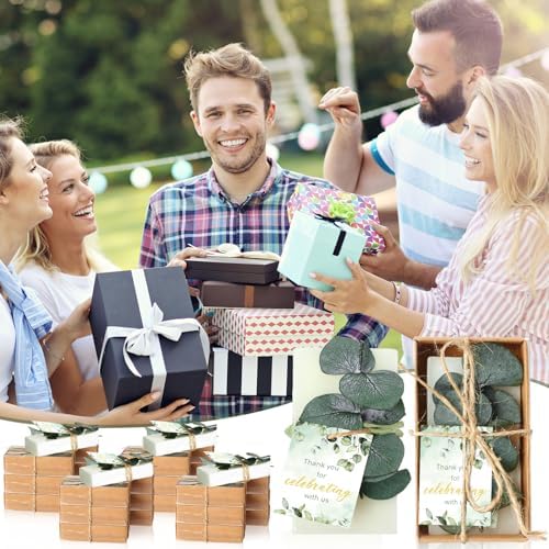 50 Sets Eucalyptus Soaps Wedding Favors Bulk with Thank You Cards - Image 5