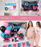 Xynic 145pcs Burnouts or Bows Gender Reveal Decorations, Serves 20 - Image 6