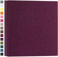 potricher Photo Album 4x6 Photos, 1000 Pockets, Linen Cover, Purple by potricher