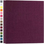 potricher Photo Album 4x6 Photos, 1000 Pockets, Linen Cover, Purple by potricher