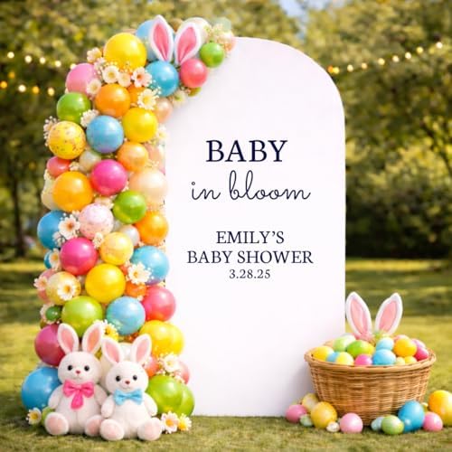 Baby in Bloom Shower Decal Custom Mirror Welcome Sign - Image 4