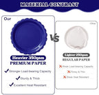 Vyntra 350 Pcs Navy Blue Paper Plates and Napkins Party Supplies - Image 5