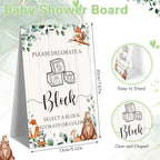 Marsui 136 Pcs Baby Shower Blocks to Decorate Game Kit, Land Animal - Image 3