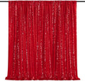 8ft x 8ft Red Sequin Backdrop Curtain Sparkle Photo Backdrop by QueenDream