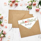 ACSTEP 2400PACK Kraft 5X7 Envelopes,Brown A7 Envelopes Self Seal for Weddings, Invitations, Photos, Postcards, Greeting Cards Mailing,Baby Shower, Graduation With Thank You Stickers - Image 5