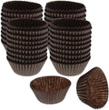 CybrTrayd No.6 Glassine Paper Approximately 2,500 Pieces – 1-1/4” Base, 7/8” Wall Candy Cups, Brown by CybrTrayd