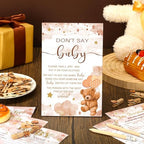 Patelai 321 Pcs Baby Shower Games Supplies, Brown Bear - Image 2