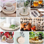 10 Pcs Natural Wood Slices.7-8 Inch Wood Rounds for Weddings Centerpieces Decor. Wood Circles & Slabs for DIY Painting Crafts.Wood Centerpieces for Tables and Baby Shower Centerpieces. - Image 3