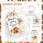 24 Sets Highland Cow Bottle Openers Baby Shower Favors, Boho Floral Highland Cattle Bottle Openers Keychains Thank You Tags Organza Bags for Holy Cow Farm Animals Party Decor Guest Gifts - Image 5