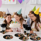 Funnymoom 175 Pcs Mushroom Party Supplies Plates and Napkins Tableware Set - Image 2