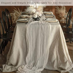 20 Pack Rose Brown Cheesecloth Table Runner 10FT Rustic Gauze Fabric Cheese Cloth Table Runner for Wedding Bridal Baby Shower Table Decor Boho Sheer Birthday Party Table Decorations 20 x 120 Inch Long - Image 7