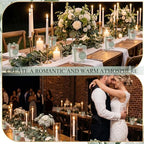 MTLEE 20 Sets Wedding Candle for Guests Sage Green Glass Jars Bridal Favor - Image 5