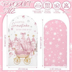 Mindsoft 2 Set a Little Snowflake is on The Way Arch Backdrop Cover - Image 2