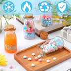 24 Pieces It's a Boy Baby Shower Party Favors Vintage Milk Favor Jars DIY Glass Milk Jars Bottles Blue Mini It's a Boy Sports Baby Shower Bottles with Cork for Guests Gender Reveal Centerpiece Decor - Image 4