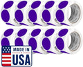 Perco Purple Perforated Round Circle Dot Sticker 2-Inch Labels — 10 Rolls, 5,000 Stickers - Creative Branding, Category Labels & Themed Packaging - Made in USA by Perco