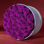 27 Roses in a Luxury Suede Box, Mother Day Flowers Gifts for Mom, Preserved Flowers for Her, Birthday Gifts for Women, Purple - Image 2