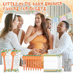 50 Set Baby Shower Gifts Pens for Guests Baby Shower Party Favors Retractable Ballpoint Pens with Thank You Cards for Gender Reveal Souvenir Game Prize (A Little Cutie) - Image 6