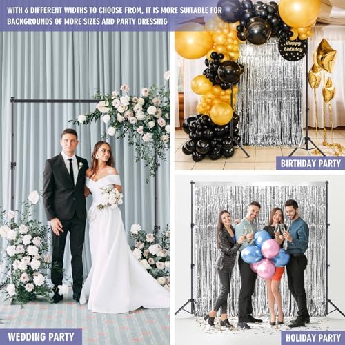Backdrop Stand Kit - 6 Widths, 10x8.5ft Adjustable Background Stand for Parties & Studio Photography - Image 5