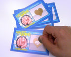 (1-1/4 Heart Shape Gold - 500) Scratch Off Labels Stickers, Designed to Create Your own Scratch-Off Cards, Raffles, Promotions, Wedding, Fun, Games etc. - Image 3