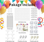 Balloon Arch Kit Balloon stand - Set of 6 Adjustable 7 Feet Balloon Arch Stands with Bases for Floor, Tall Balloon Tower Pillar Assembly Kit for Birthday, Party Decorations - Image 2