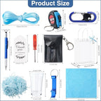 85Pcs Baby Shower Prizes for Men, 8 Sets Winner Gifts with Multi-Tool Pen, Screwdriver, Tape Measure, Bottle Opener, Keychain, Cleaning Cloth & Gift Bags for Winner Bachelor Party Favors (85) - Image 3