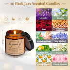 Fumete 50 Pcs Thank You Candles Bulk 10 Scents for Women, Brown - Image 2