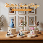 6 Pcs Buffet Risers Food Display Risers with Mini Sign, Buffet Table Risers Display Stands Cake Stand Cylinder Stands for Party Dessert Jewelry Collectibles - Image 5