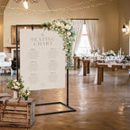 Elegant Wedding Welcome Sign Stand - Sturdy Black Metal Easel Holder - Image 5