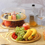 6 Pack Disposable Catering Trays with Lids for Party, 12 Inch, Gold, Yellow - Image 4