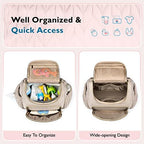 mommore Diaper Bag Backpack, Stylish Mini Baby Bag with Changing Pad - Image 4