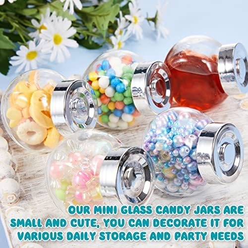 Umigy 120 Pcs 1.7oz Mini Mason Jars with Lids Glass Candy Jars Bulk - Image 4