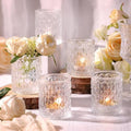 36pcs Clear Votive Candle Holders, Glass Candle Holders for Wedding Table Decorations, Tea Light Candle Holder, Candle Votives for Baby Shower Christmas Party Table Decor, Home Decor by TripodBird