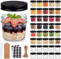 QAPPDA 4oz Mini Mason Jars, 40 Pack Small Glass Jars with Lids by QAPPDA