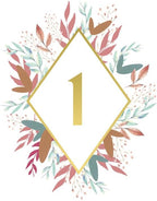 Multi Leaf Design Table Number Cards Double Sided Party Table Numbers for Reception Baby Shower Anniversary Birthday Bridal Party 4x6 100 Pcs by Unknown