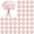 Auihiay 64Pcs Pink Hydrangea Artificial Flowers Bulk, Silk Hydrangeas by Auihiay