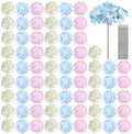 Auihiay 64Pcs Hydrangea Artificial Flowers Bulk, Faux Hydrangea Flowers by Auihiay