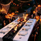 Supernal 360Pcs Hammered Black Plastic Silverware Heavy Duty Party Utensils - Image 5