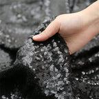 SoarDream Black Sequin Tablecloth 90"x156" Party Glitter Table Cloth - Image 3