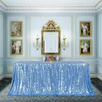 Poise3EHome Baby Blue Sequin Tablecloth 90×156 Inch Rectangle Sparkly Fabric Table Cloth for Baby Shower Birthday Party Wedding Christmas Holiday Decoration - Image 6