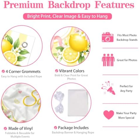 ZestZing Lemon Bow We Can't Wait to Squeeze You Baby Shower Decorations - Image 6