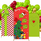 Moukeren 3 Pcs Lime Green Elf Arch Cover 4ft 5ft 6ft Xmas Party Backdrop by Moukeren