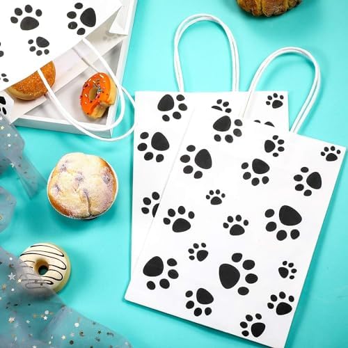 Blulu 100 Pcs Dog Paw Gift Bag,White Backing - Image 4